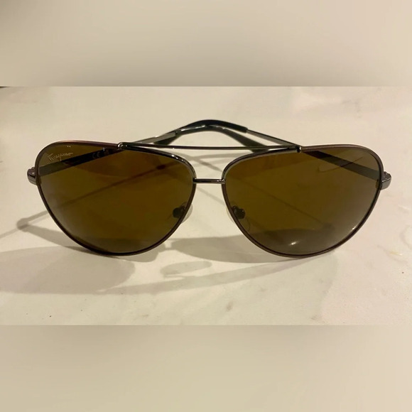 Salvatore Ferragamo Gradient Aviator Sunglasses - Retails $385 NEW AUTHENTIC - Picture 6 of 13